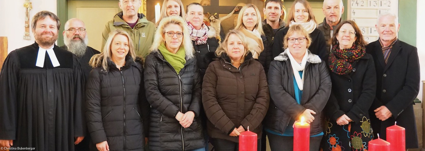 Der Kirchenvorstand der Kirchengemeinde Eysölden bei seiner Einführung am 1. Dezember 2024